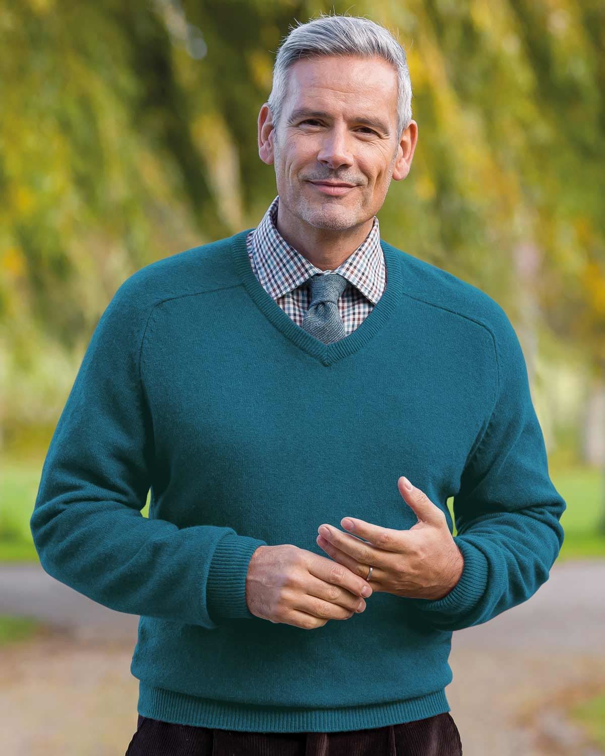 Teal mens sale jumper